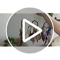 Mini Dream Catcher Car Rear View Mirror Ornament - Boho Feather Decor