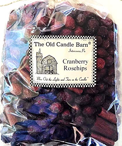 Cranberry Rosehips Scented Potpourri - 4 Cup Bag for Home Decor