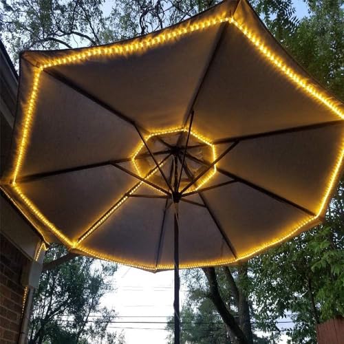 40ft LED Rope Lights Outdoor Warm White, Connectable & Waterproof 110V 432 LEDs