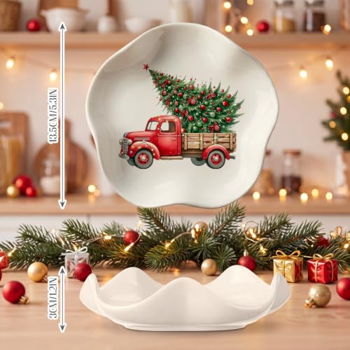 Acellegic Red Truck Ceramic Spoon Rest 5.3 Inch – Stove Top Countertop