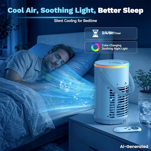 Portable Mini Evaporative Air Cooler 1200ML with Ice Cooling Mist