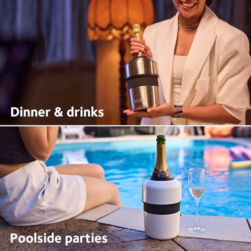 Iceless Champagne Chiller Bucket with Detachable Bottle Stopper - 750ml