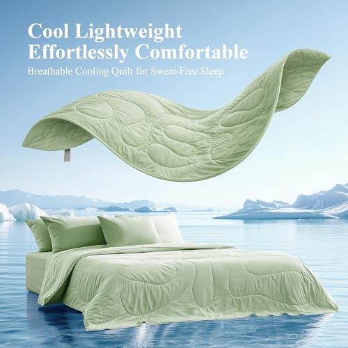 Cooling Comforter for Hot Sleepers - Queen Size 90x90 inches