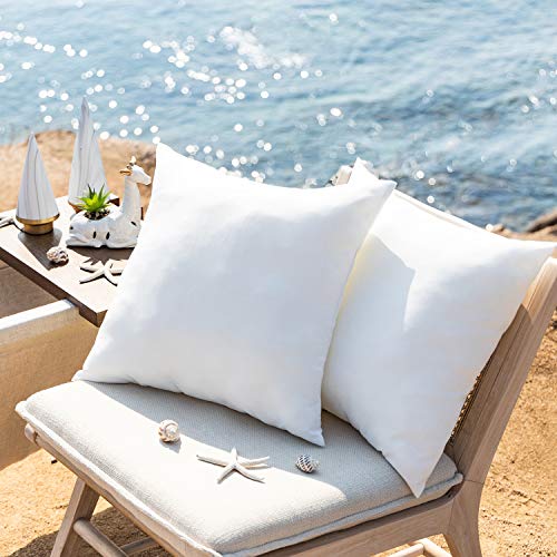 Phantoscope 18x18 Waterproof Outdoor Throw Pillow Inserts - 2 Pack
