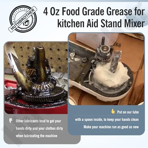 4 oz Food-Grade Grease for Stand Mixer with Gasket and Spatula