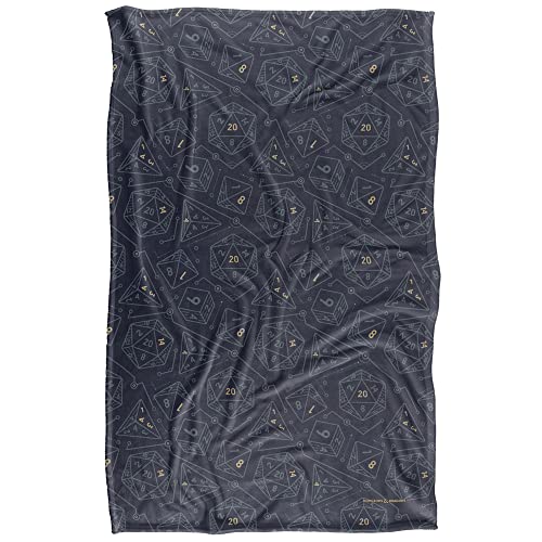 LOGOVISION Dungeons & Dragons Dice Pattern Silky Touch Throw Blanket 36x58"