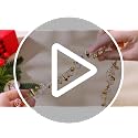 Aoriher 4 Rolls 160ft Christmas Bead Garland Gold & Clear Holiday Decor