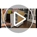 Folding Dining Table for Small Spaces with Storage, Drawer and Wheels