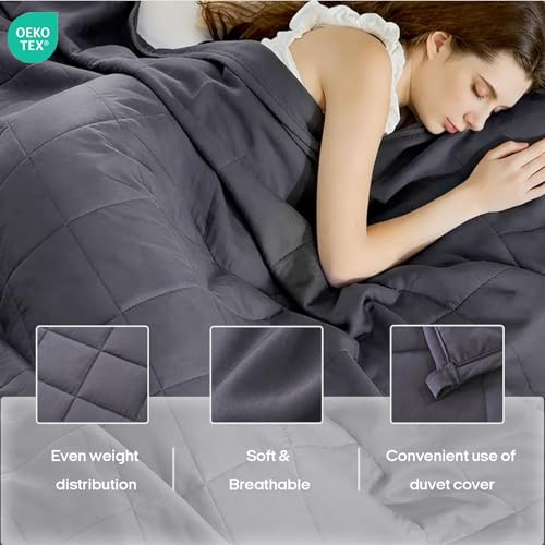 20lb Weighted Blanket for Adults - 60x80 Inch Cooling Queen Size