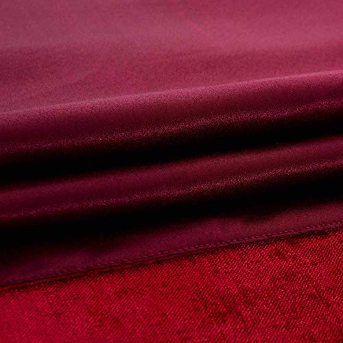 OSVINO Soft Chenille Bed Runner Scarf for Bedroom & Hotel - Red, 260x50cm