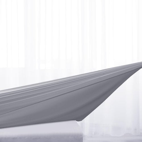Twin Fitted Sheet Only, Twin Size Sheets for Kids Up to 14 Inches Deep Procket, Single Bed Mattress Sheets Stretchable Breathable Cover, Gray