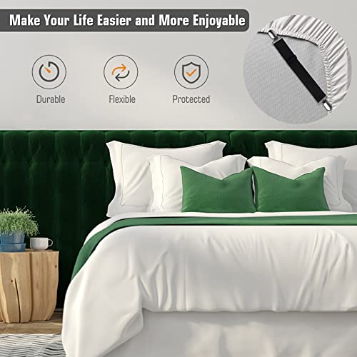 Adjustable Bed Sheet Straps Clips - Elastic Mattress Holders (8 Pack)