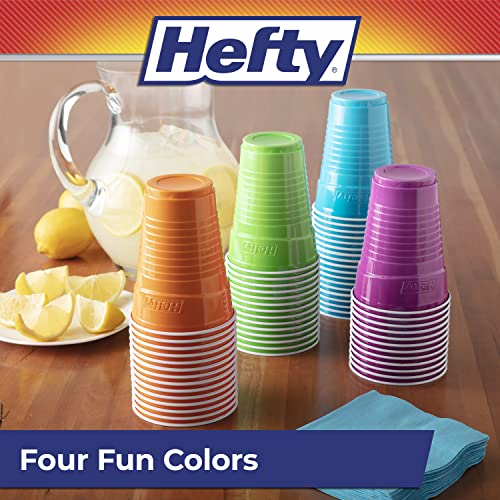 Hefty Party On Disposable Plastic Cups 16 Oz 100 Count Assorted