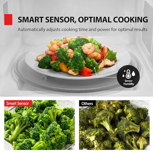 Countertop Microwave Oven 1.2 Cu. Ft. 1000W with Smart Sensor - Black