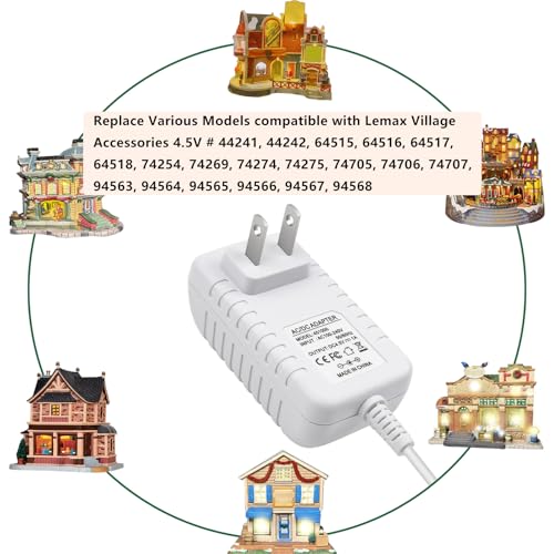 4.5V 6-Output Power Adapter for Lemax Lighted Village & Spooky Town Accessories