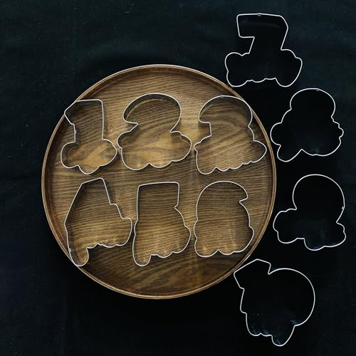 Large Metal Cookie Cutter Set - 10 Assorted Word & Number Shapes, Dishwasher Safe