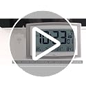 Atomic Self-Setting Digital Wall Clock with Indoor/Outdoor Temperature Sensor