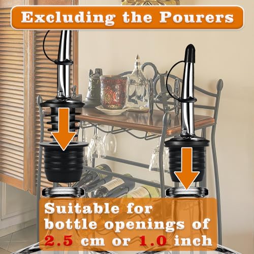 12 Pack Liquor Pour Spouts for Large-Neck Bottles, Suitable for Olive Oil & Spirits