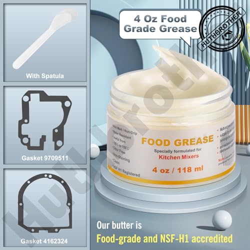 4 oz Food-Grade Grease for Stand Mixer with Gasket and Spatula