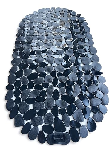Non-Slip Bathtub Mat, 27x14 Inch Pebble Design Shower Mat with Suction Cups