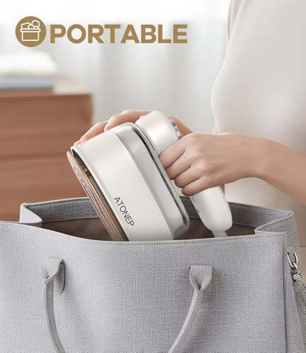 Portable Travel Garment Steamer, 1100W Handheld Iron for Clothes, 10s Fast Heat