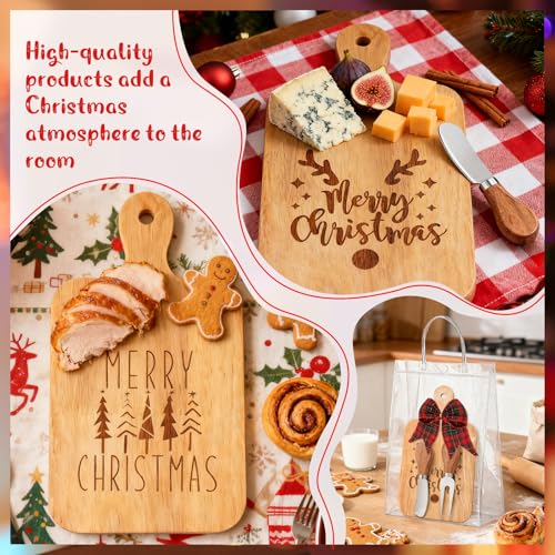 Clothmile 18-Piece Christmas Cutting Board Gift Set with Knives & Forks - Variation Christmas-1