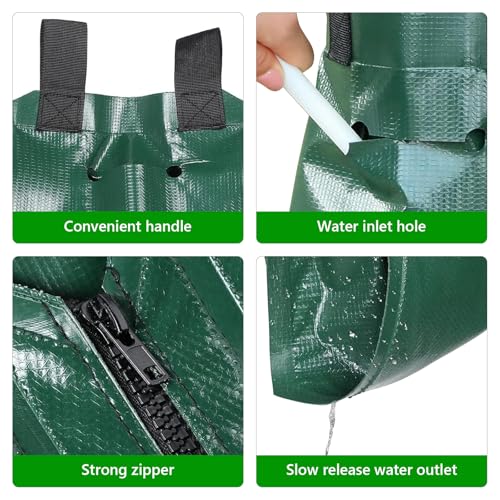 20 Gallon Slow Release Tree Watering Bags - 3-Pack PVC Drip Irrigation