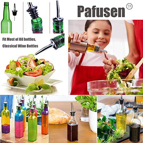 Stainless Steel Liquor Pour Spouts with Dust Caps - 12 Pack Bottle Pourers