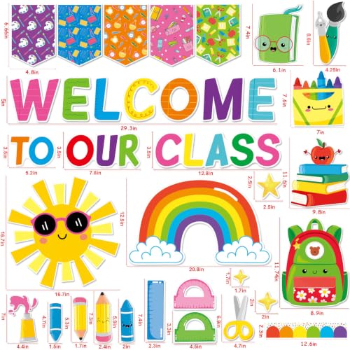 Welcome to Our Class Bulletin Board Decoration Set - Laminated Classroom Decor