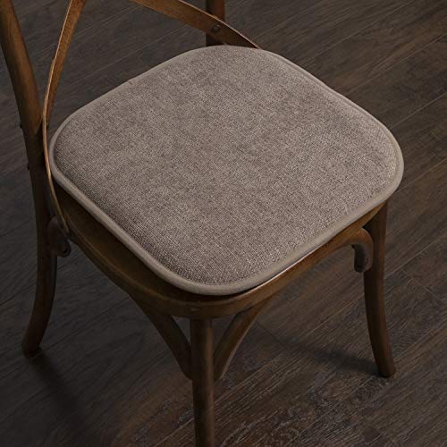 Memory Foam Chair Pads, 16x16 Inch Honeycomb Seat Cushions, 4 Pack