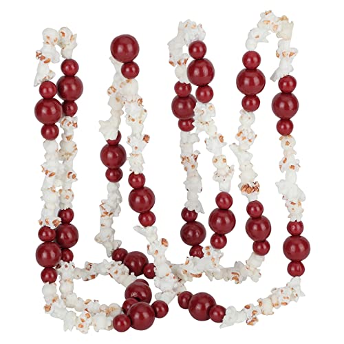 9 ft Popcorn Bead Garland Christmas Decorations for Tree Wreaths Fireplace