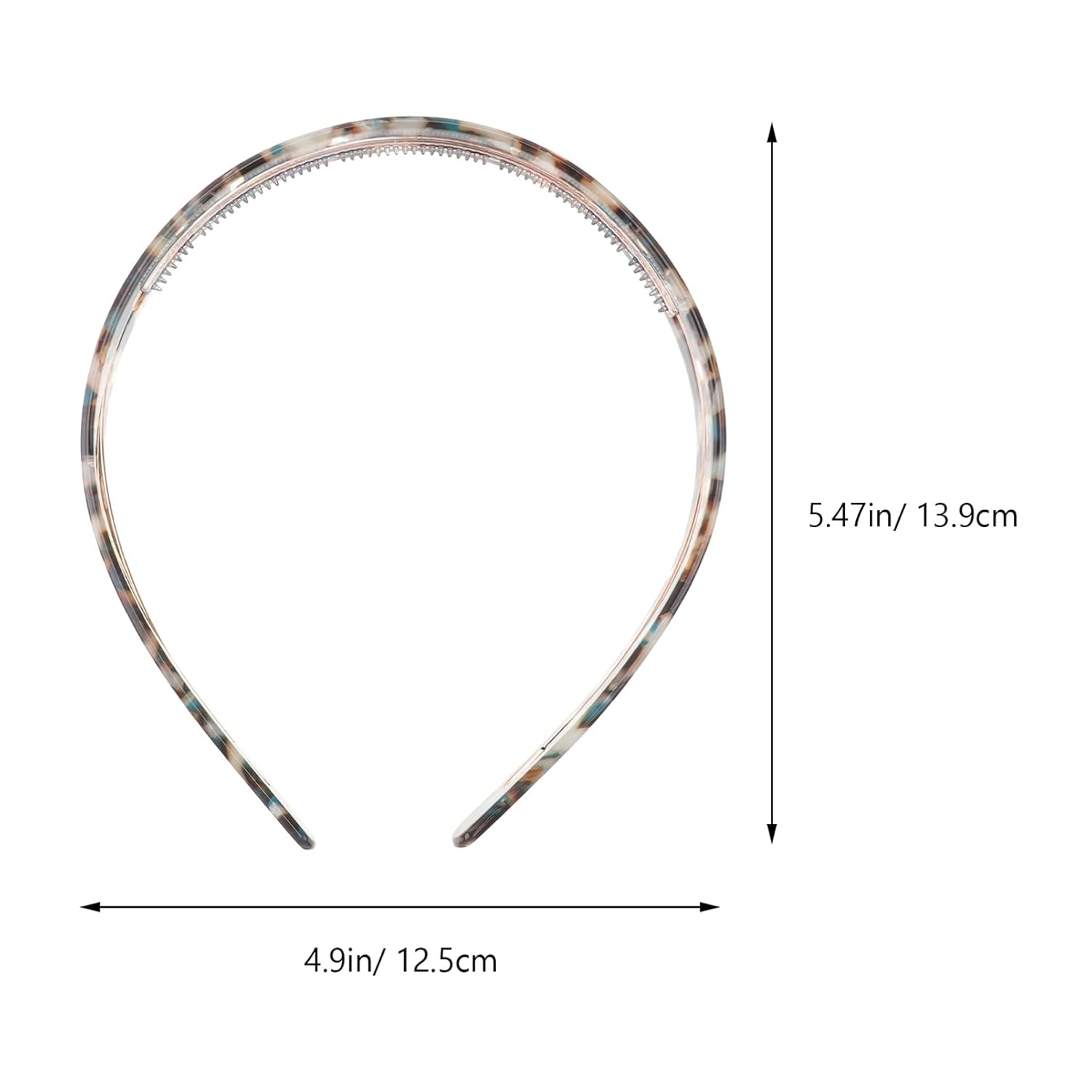 Uonlytech Non-Slip Hairband - Wide Plastic Face Washing Headband for Daily Wear | Green