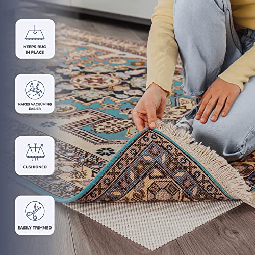 Cushioned Non-Slip Rug Pad for Hardwood Floors, 2 x 3 Feet