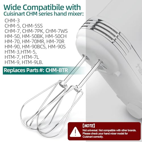 Stainless Steel Hand Mixer Beaters Replacement Set of 2