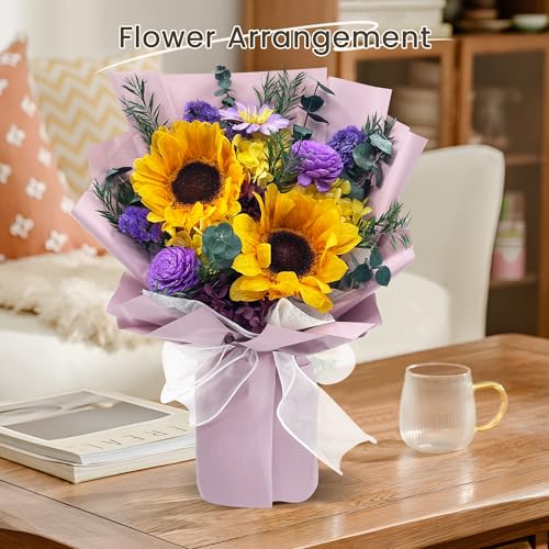 Preserved Flower Bouquet in Gift Box - Long-Lasting Real Dried Floral Arrangement