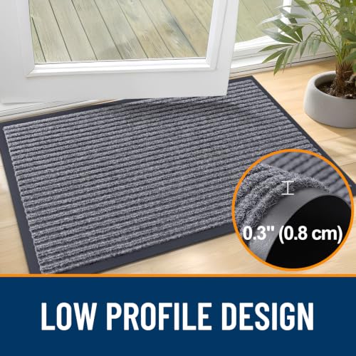 Heavy-Duty Waterproof Front Door Mat – Non-Slip Entryway Floor Mat, 29.5x17
