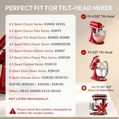 Stainless Steel Flex Edge Paddle for 4.5 & 5 Quart Tilt-Head Stand Mixers