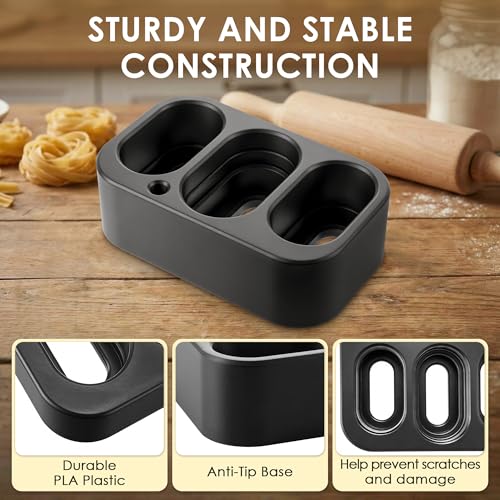 3-Slot Pasta Maker Attachment Stand and Organizer for Stand Mixers