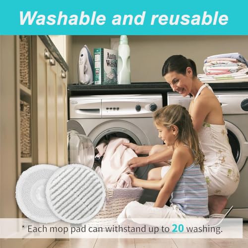 8 Pack Washable Steam Mop Replacement Pads for S7000 S8000 Series