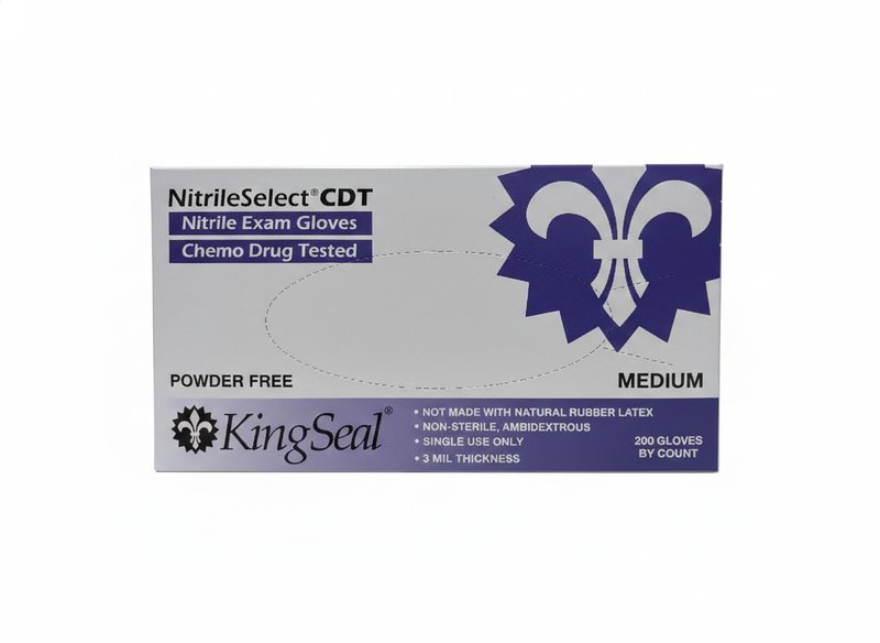 KingSeal 200 Pack X-LARGE NitrileSelect Exam Gloves, Medical Grade, Powder Free, 3 MIL, 200 Count Box - Various Packs