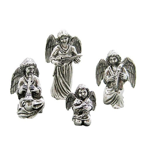 Danforth Pewter Nativity Angels Set - Handcrafted Religious Christmas Decor