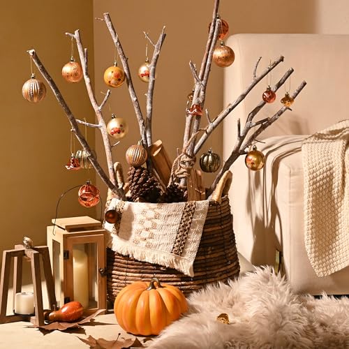 DecorbyHannah 81ct Shatterproof Hanging Fall Ornaments for Thanksgiving & Home Decor