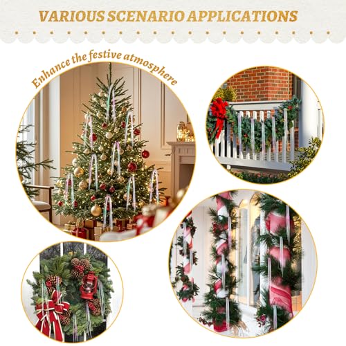 6000 Strands Christmas Tree Icicle Tinsel - 22 Inch Shiny Foil Strands