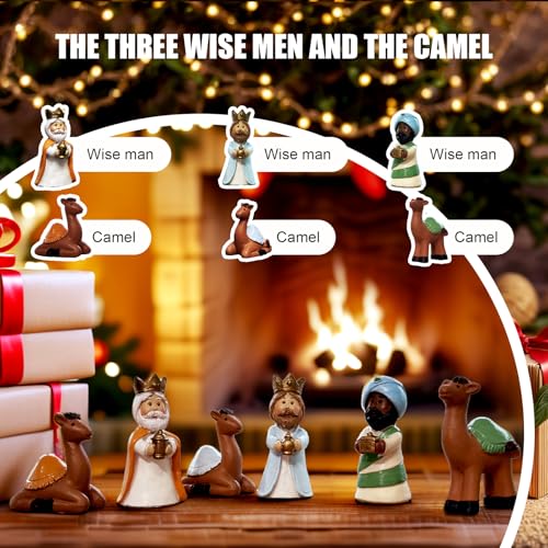 Nativity Advent Calendar 2026 - 25-Piece Resin Set for Kids & Adults