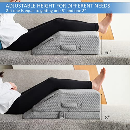 Adjustable Cooling Gel Leg Wedge Pillow for Pain Relief