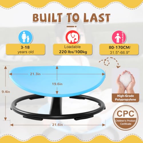 Sensory Spinning Chair for Kids - 360° Swivel Seat for Focus & Balance