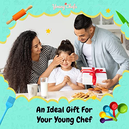 19-Piece Real Kids Baking Set and Cooking Kit with Safe Utensils
