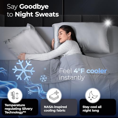 Cooling Comforter with Silver-Infused Technology for Hot Sleepers