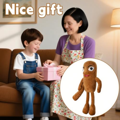 16-Inch Tung Tung Tung Sahur Plush Toy Soft Stuffed Animal Pillow