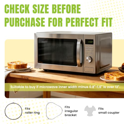 12-Inch Microwave Glass Turntable Plate Replacement for 1.5 & 1.7 cu.ft Units